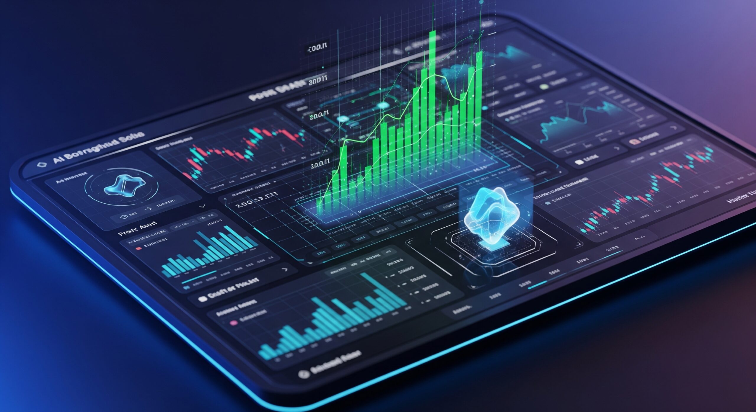 Best AI trading bots for 2026 showing crypto and stock market profit dashboard with real-time analytics