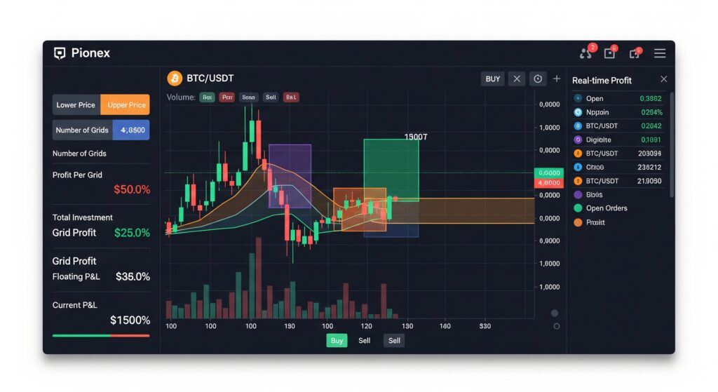  Pionex free AI crypto trading bot grid strategy interface 2026]